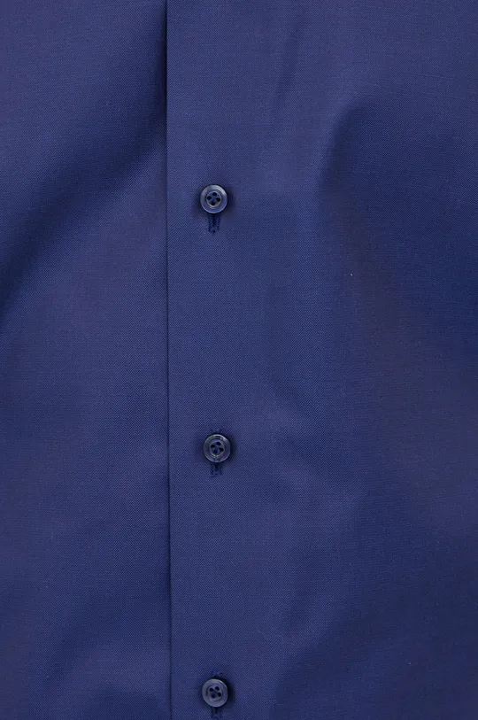 Хлопковая рубашка Emanuel Berg тёмно-синий