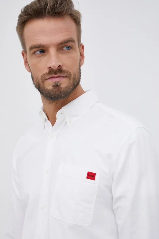 biały Hugo Koszula bawełniana 50458258 Męski