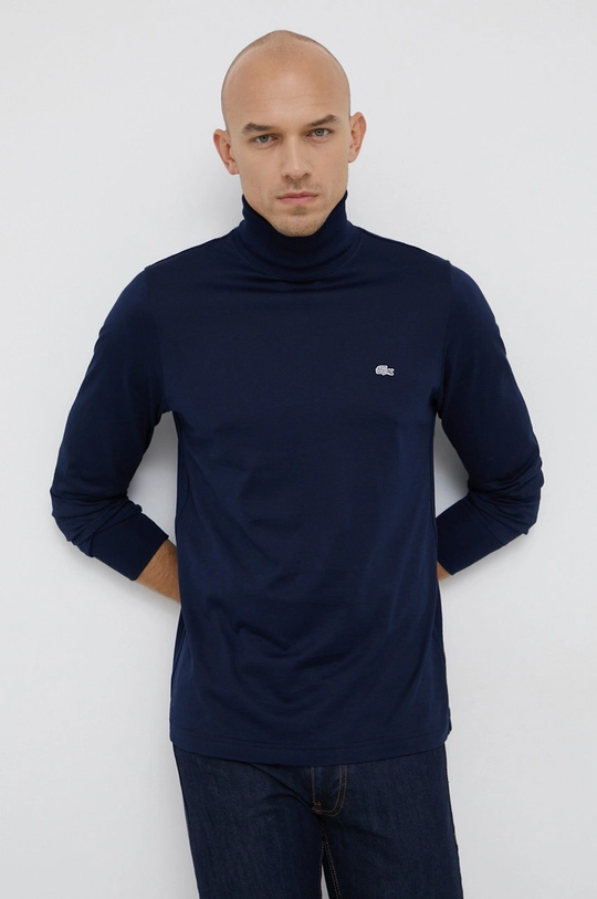 granatowy Lacoste Longsleeve bawełniany UH6928