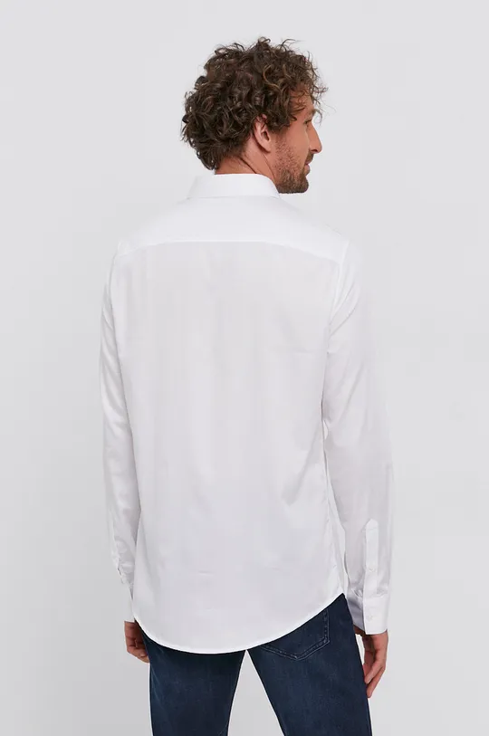 biały Armani Exchange Koszula bawełniana 6KZC11.ZNAUZ