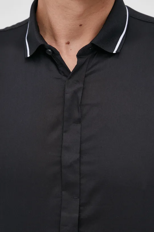 Armani Exchange Koszula bawełniana 6KZCL2.ZNZRZ czarny