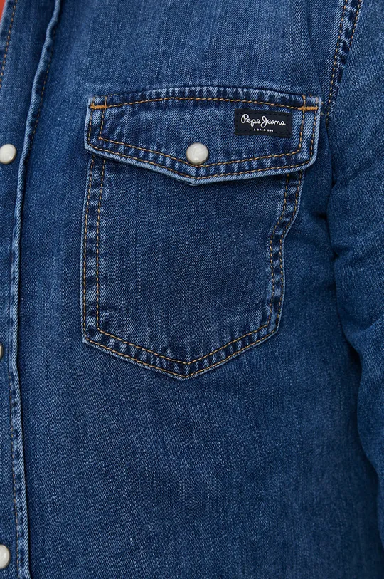 Pepe Jeans Koszula jeansowa Hammond Wiser niebieski