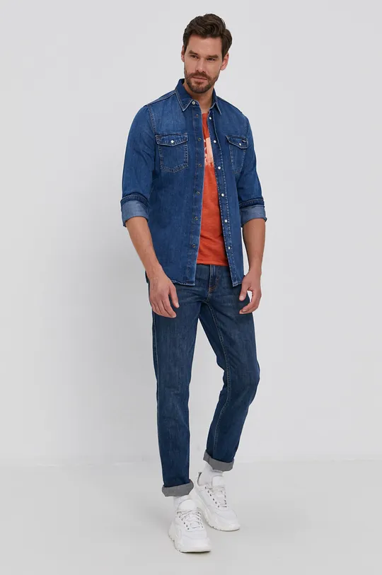 Τζιν πουκάμισο Pepe Jeans HAMMOND WISER  100% Βαμβάκι