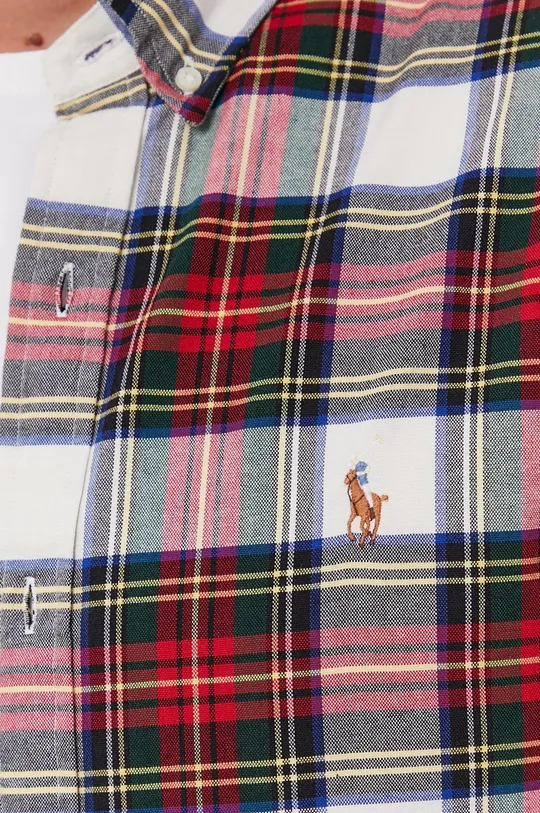 Хлопковая рубашка Polo Ralph Lauren мультиколор