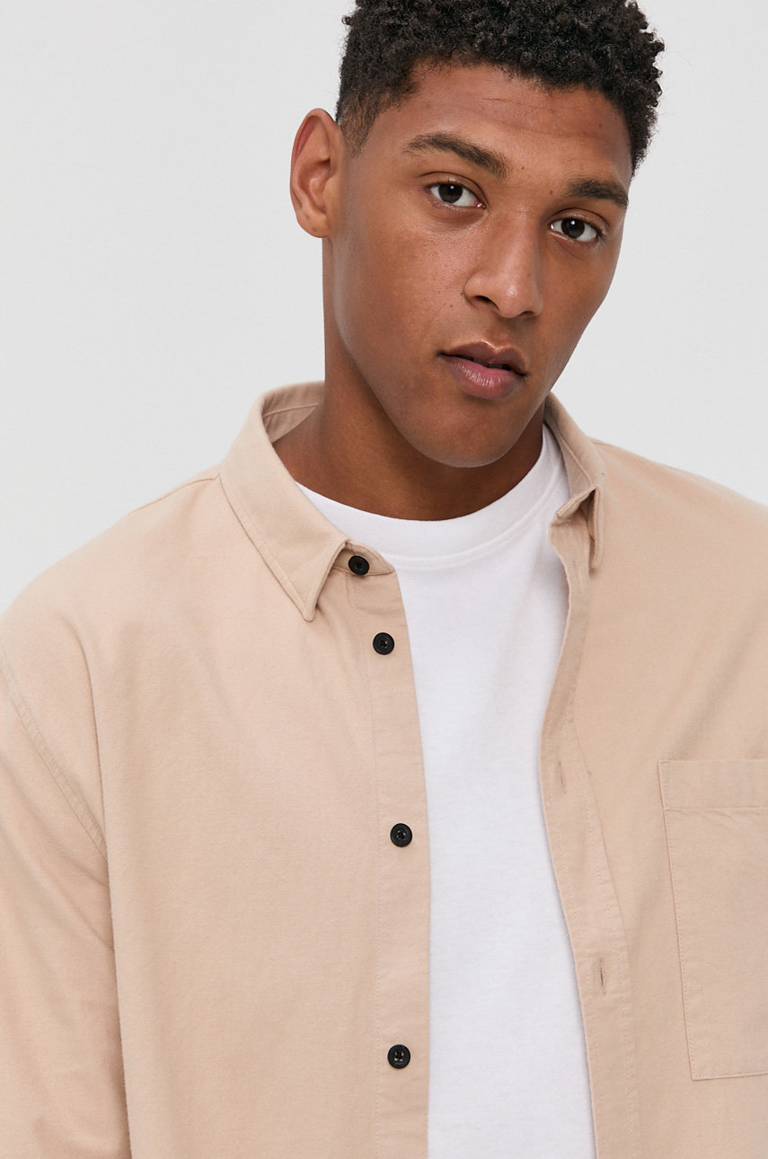 Dr. Denim Koszula bawełniana męska regular z kołnierzykiem buttondown