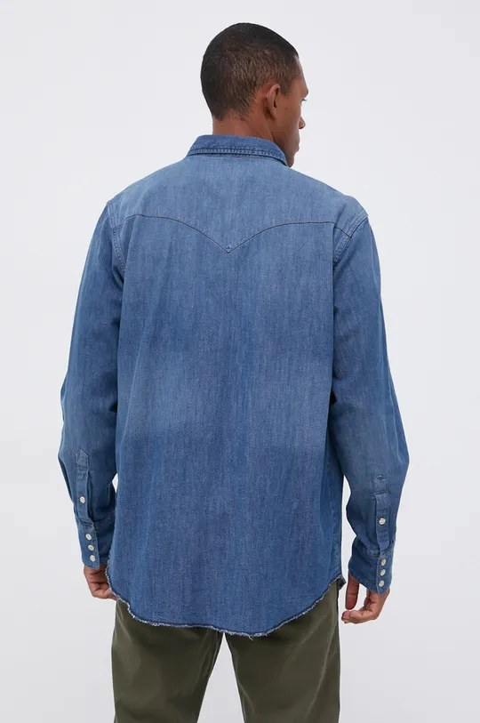 niebieski Wrangler Koszula jeansowa