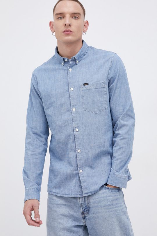 niebieski Lee Koszula jeansowa Męski