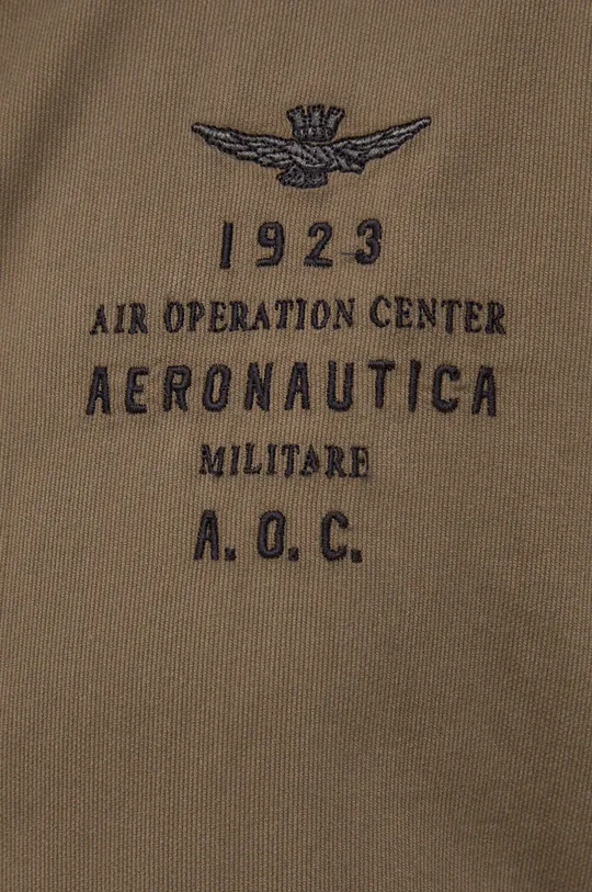 Βαμβακερό πουκάμισο Aeronautica Militare πράσινο