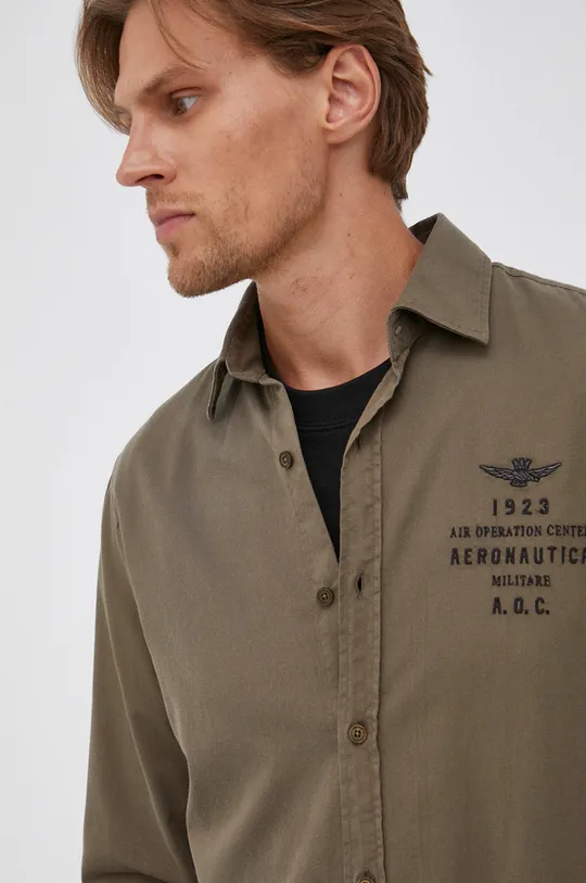 Βαμβακερό πουκάμισο Aeronautica Militare Ανδρικά