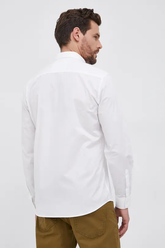 λευκό Βαμβακερό πουκάμισο Selected Homme
