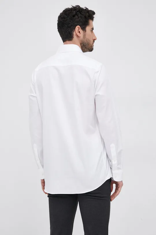λευκό Βαμβακερό πουκάμισο Selected Homme