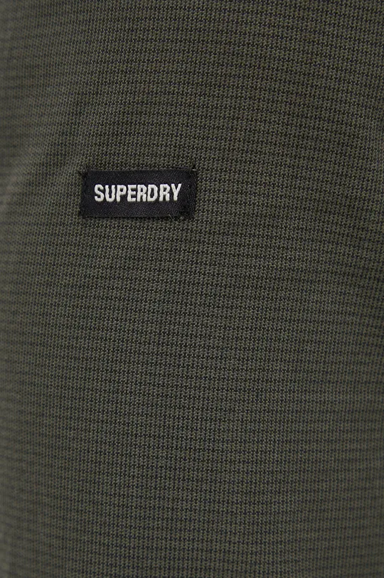 Bavlnená košeľa Superdry zelená