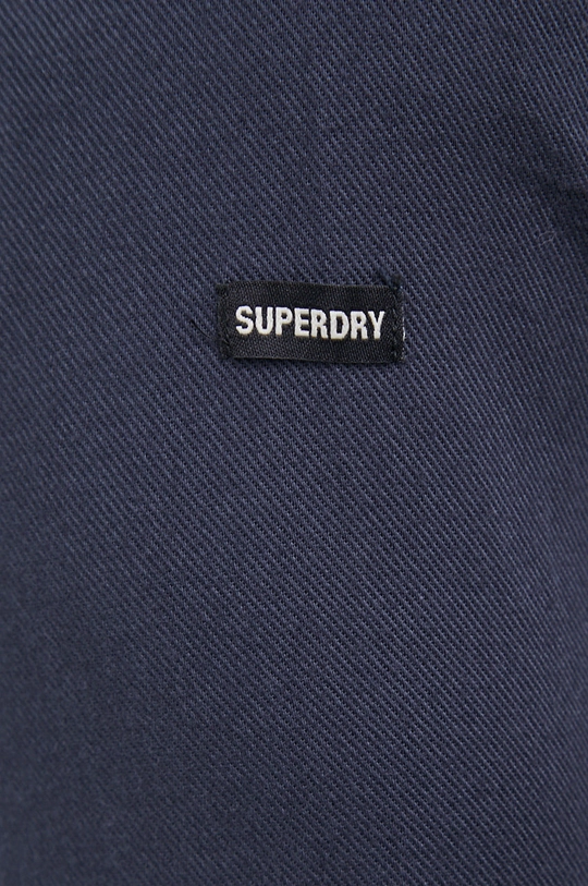 Superdry Koszula bawełniana granatowy