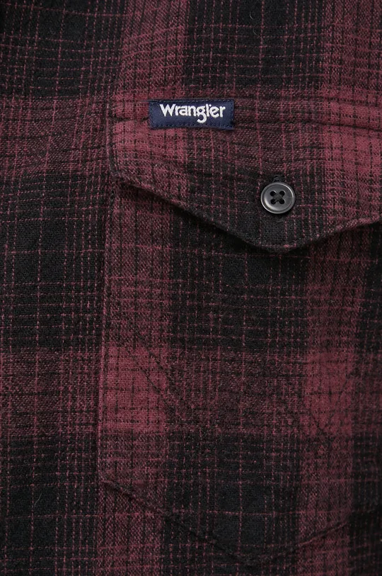 Bavlnená košeľa Wrangler fialová
