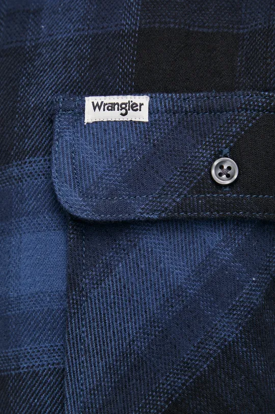 Pamučna košulja Wrangler mornarsko plava