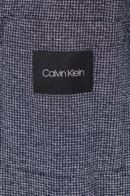 Pamučna košulja Calvin Klein mornarsko plava