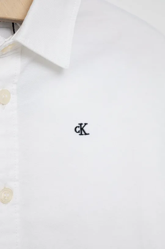 Παιδικό βαμβακερό πουκάμισο Calvin Klein Jeans  100% Βαμβάκι