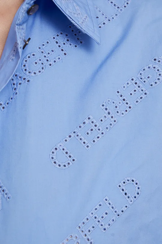 Karl Lagerfeld Koszula bawełniana 215W1600 niebieski