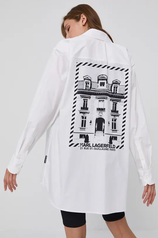 Karl Lagerfeld pamut ing fehér