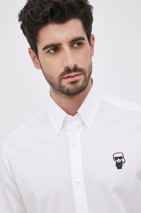 bílá Košile Karl Lagerfeld Pánský