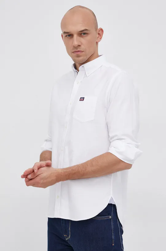 biały Gant Koszula bawełniana 3037230 Męski