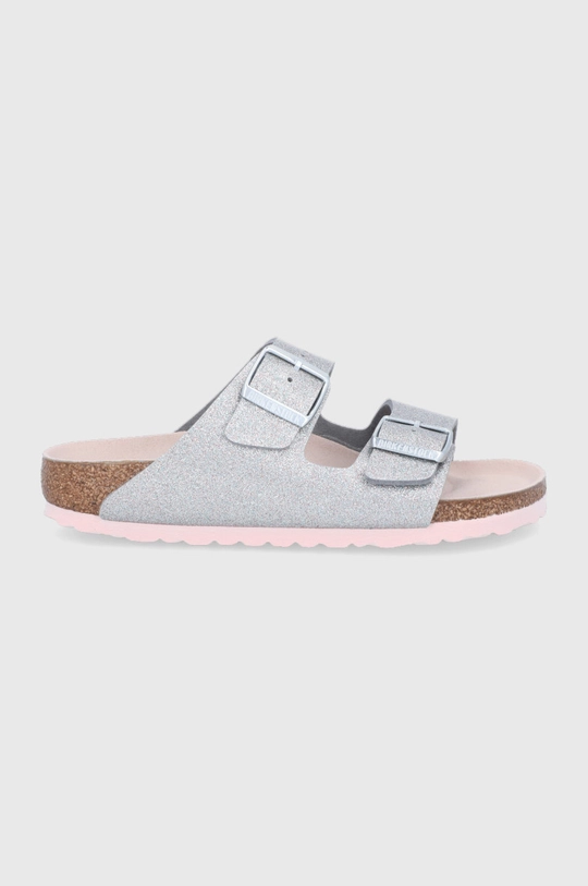 srebrny Birkenstock Klapki Damski