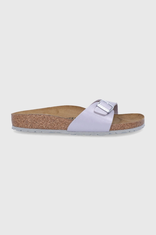 μωβ Δερμάτινες παντόφλες Birkenstock Madrid Γυναικεία