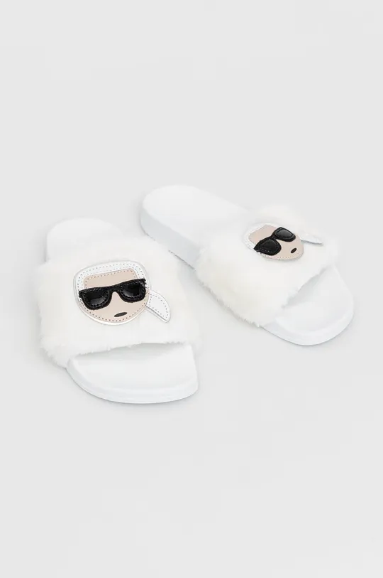 Kućne papuče Karl Lagerfeld bijela