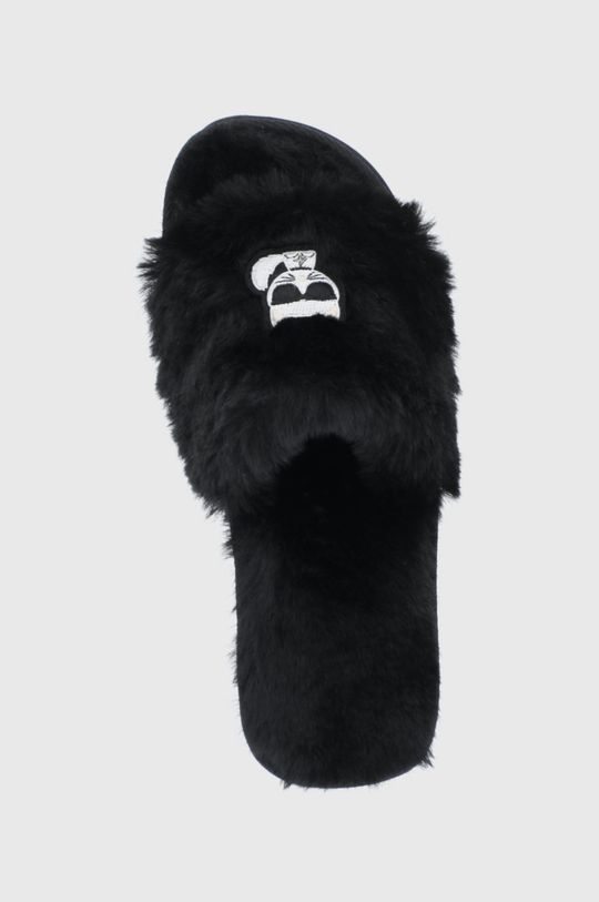 czarny Karl Lagerfeld Kapcie