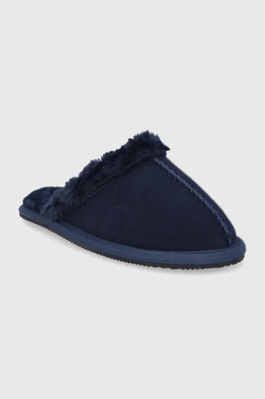 Superdry pantofole in camoscio blu navy