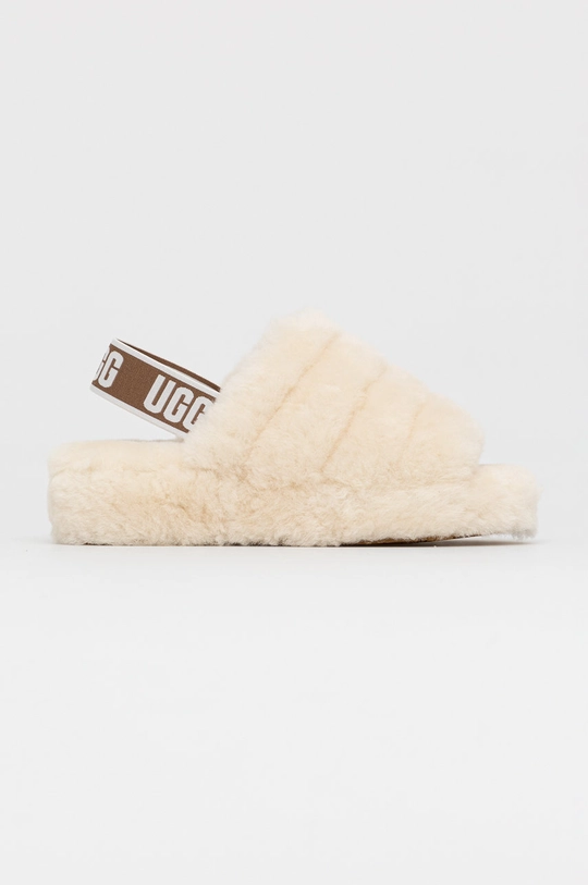 béžová Papuče UGG Fluff Yeah Slide Dámsky