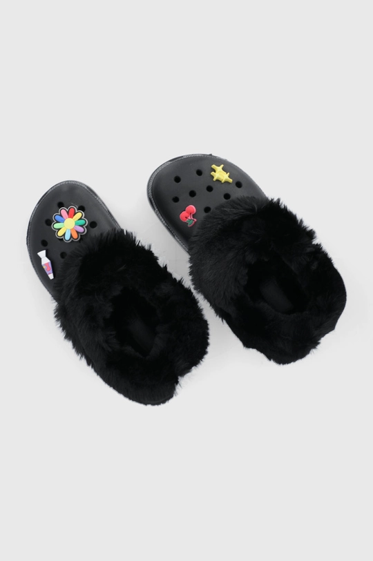 czarny Crocs Kapcie Damski