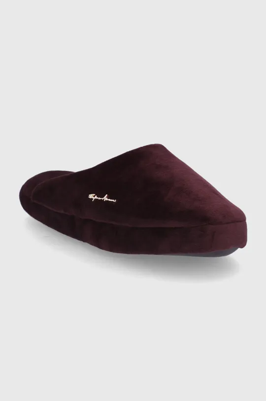 Papuče EA7 Emporio Armani burgundské