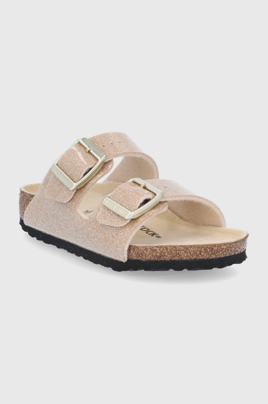 Detské šľapky Birkenstock zlatá