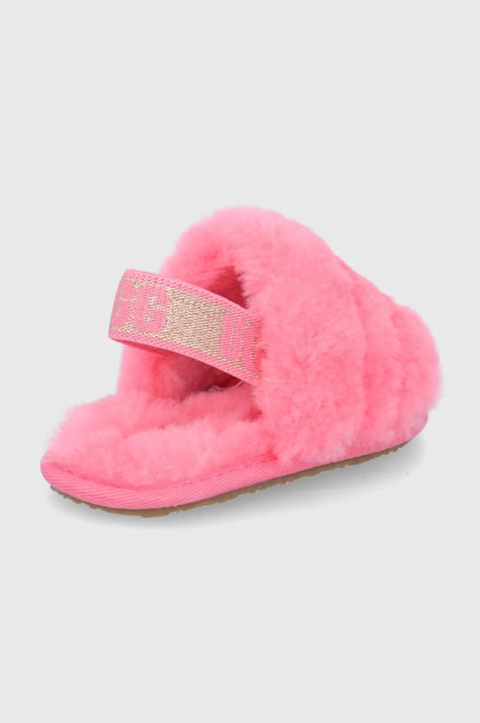 Detské vlnené papuče UGG Fluff Yeah Slide  Zvršok: Vlna Vnútro: Textil, Vlna Podrážka: Syntetická látka