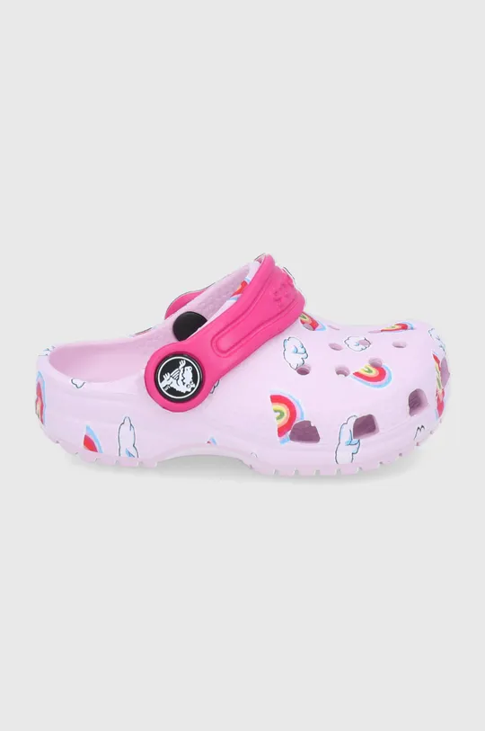 ροζ Παιδικές παντόφλες Crocs CLASSIC TODDLER PRINTED CLOG KIDS Για κορίτσια