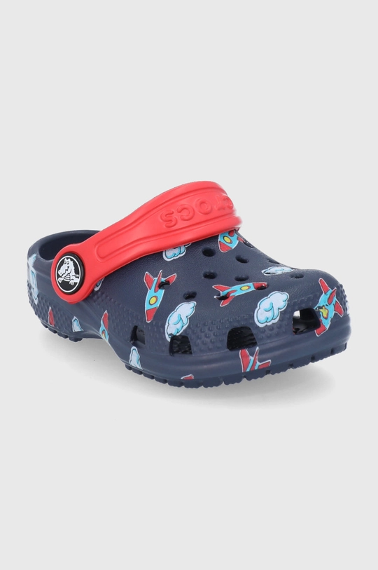 Παιδικές παντόφλες Crocs CLASSIC TODDLER PRINTED CLOG KIDS σκούρο μπλε