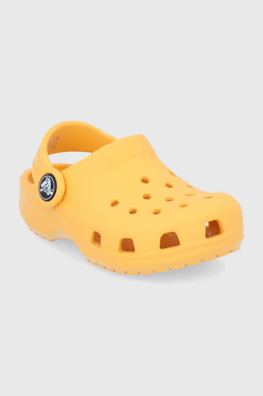 Дитячі шльопанці Crocs помаранчевий
