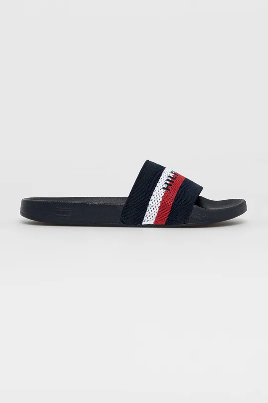 granatowy Tommy Hilfiger Klapki Męski