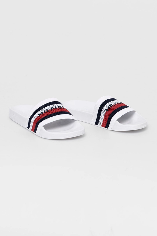 Šľapky Tommy Hilfiger biela