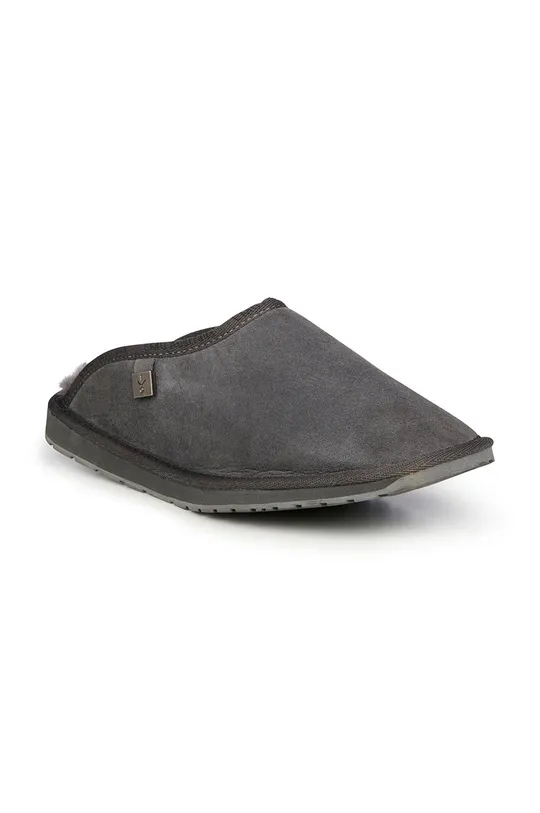 Kućne papuče od brušene kože Emu Australia siva