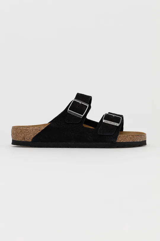 black Birkenstock leather sliders ARIZONA Men’s