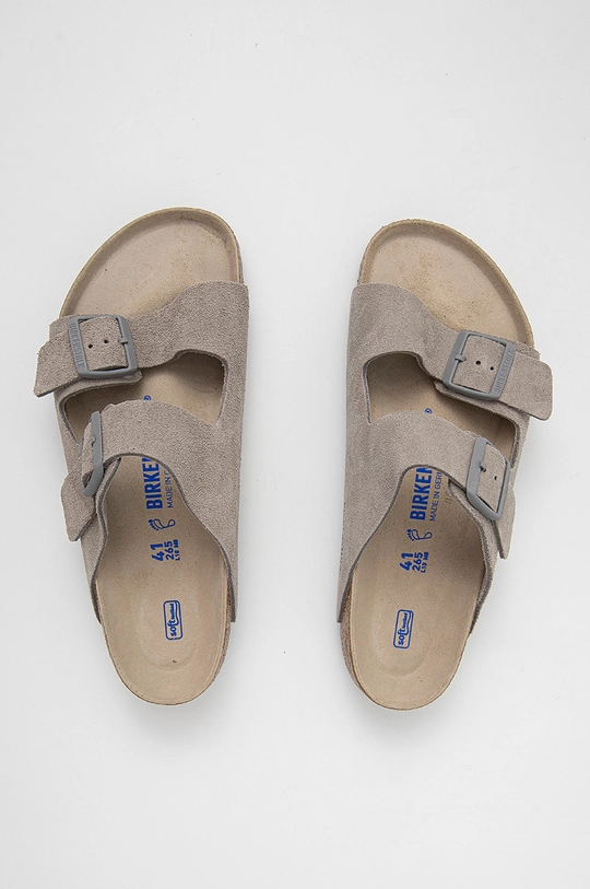 sivá Semišové šľapky Birkenstock