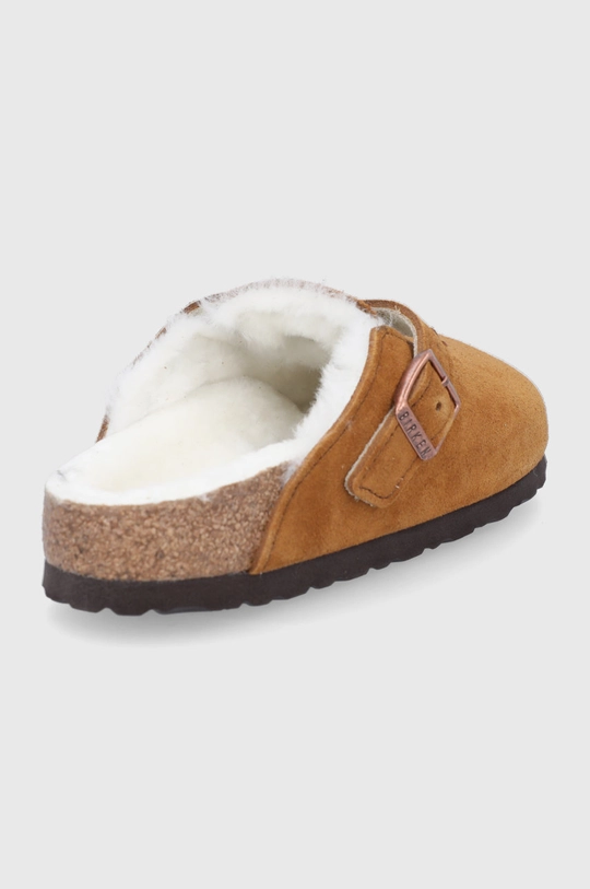 Birkenstock semiš copati Boston <p> Zunanjost: Semiš usnje Notranjost: Volna Podplat: Sintetični material</p>