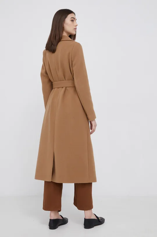 Vlnený kabát Calvin Klein  Podšívka: 55% Polyester, 45% Viskóza Základná látka: 5% Kašmír, 25% Nylón, 70% Vlna