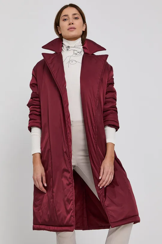 burgundské Kabát Red Valentino Dámsky