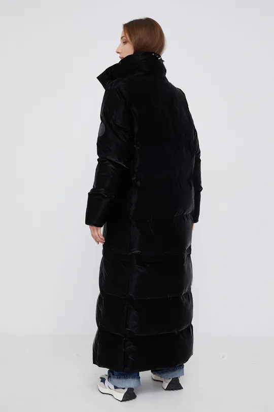 czarny Rains kurtka Extra Long Puffer Coat 1536