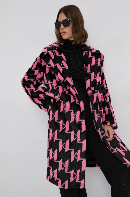μαύρο Παλτό Karl Lagerfeld Γυναικεία
