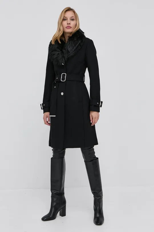 čierna Vlnený kabát Morgan Dámsky