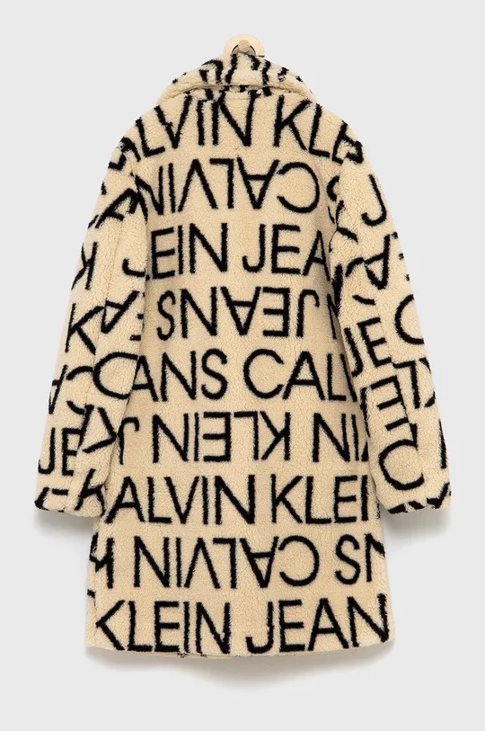 Παιδικό παλτό Calvin Klein Jeans μπεζ